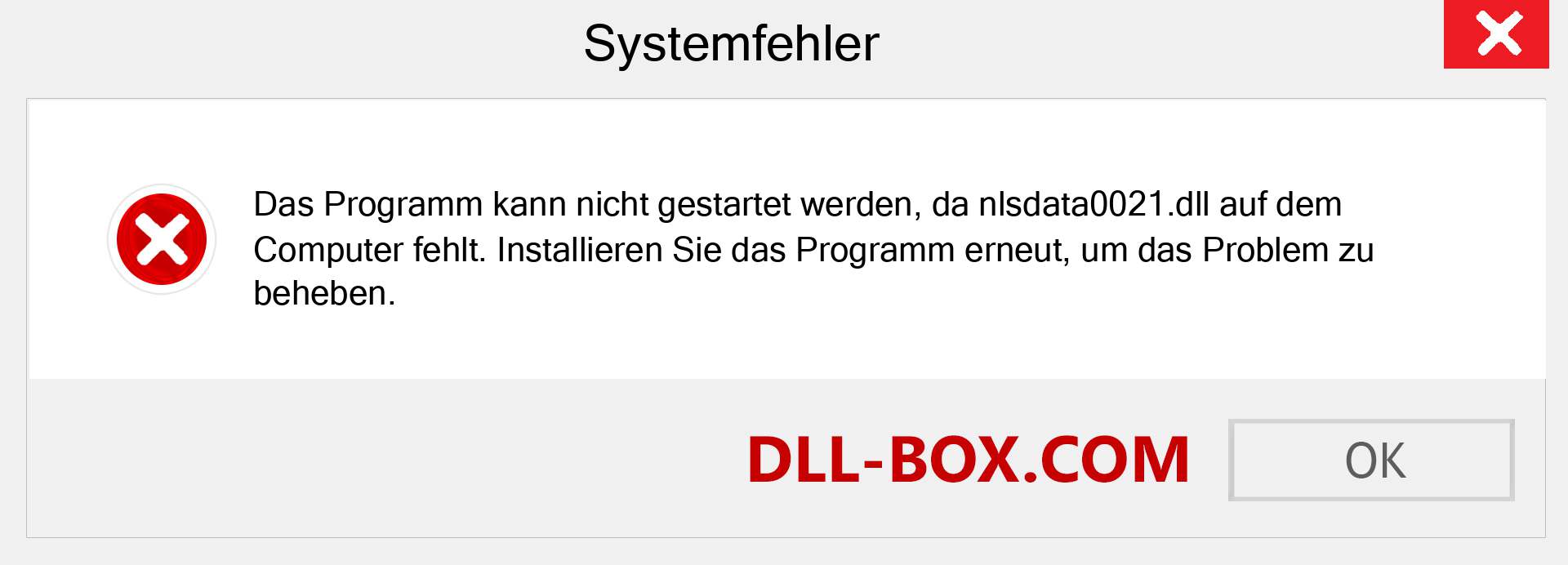 nlsdata0021.dll-Datei fehlt?. Download für Windows 7, 8, 10 - Fix nlsdata0021 dll Missing Error unter Windows, Fotos, Bildern