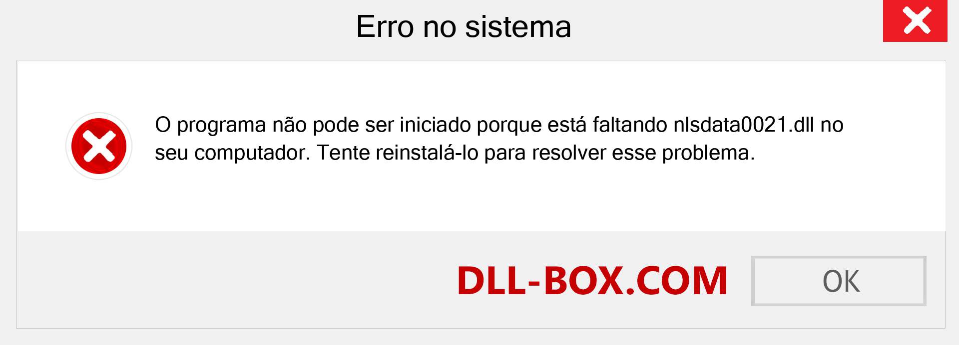 Arquivo nlsdata0021.dll ausente ?. Download para Windows 7, 8, 10 - Correção de erro ausente nlsdata0021 dll no Windows, fotos, imagens